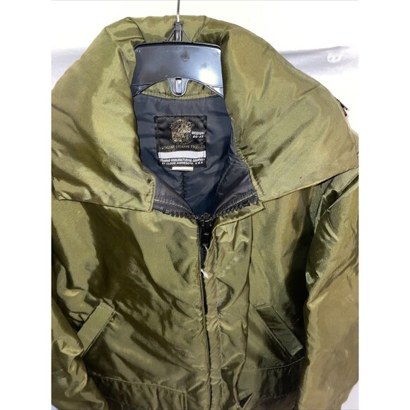 Stearns Men’s Jacket / Floatation Device Size Medium Green Hooded Outdoors Vtg. - Picture 4 of 13